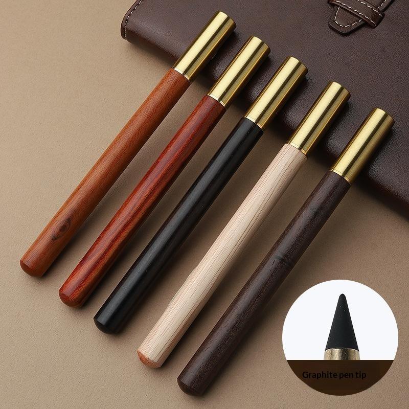 Writing Tools - Herbruikbaar houten HB-potlood zonder inkt voor