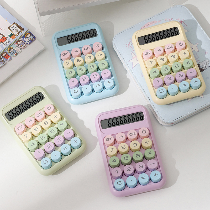 Scientific Calculator For Secondary School - 10-digitale schoolstudentcalculator Mechanisch toetsenbord Modekleur