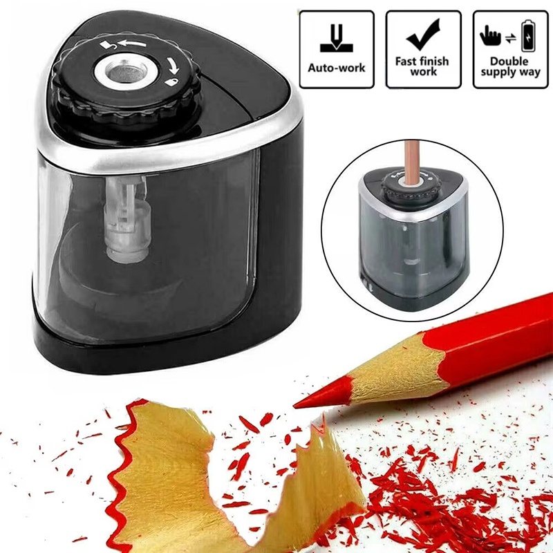 Electric Pencil Sharpener Usb - Elektrische potloodenslijper, draagbaar, automatisch, voor op