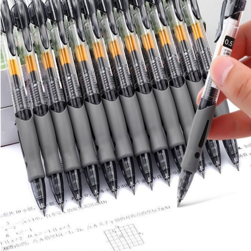 School Supplies - 13/30 stuks intrekbare gelpennen set zwart/rood/blauw