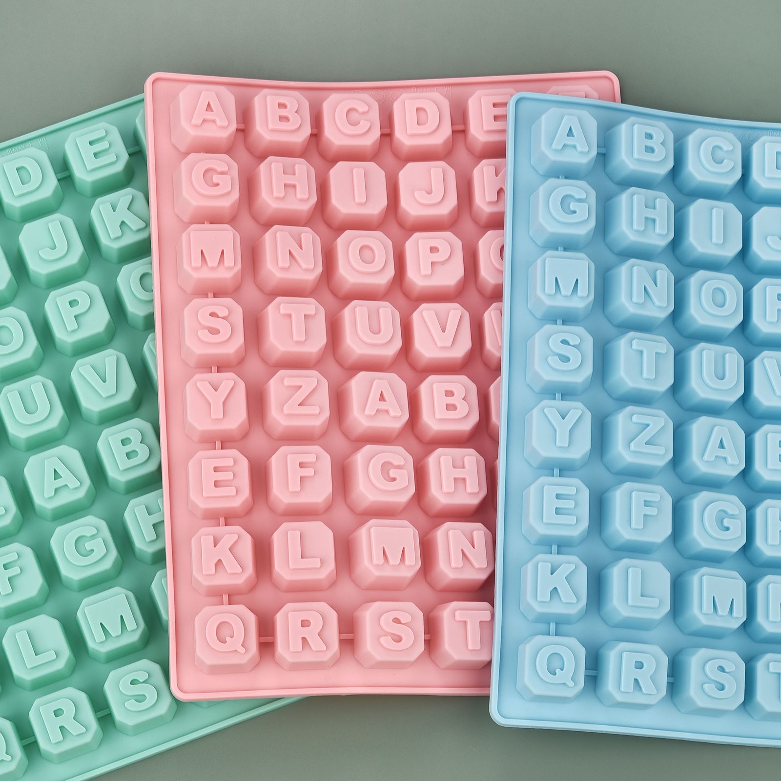 Writing Tools - 48-letters Enghish alfabet letter siliconen mal