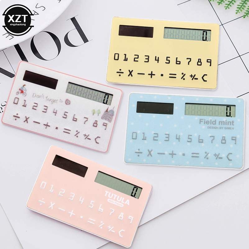 Scientific Calculator For Secondary School - Draagbare Card Rekenmachine Mini Solarcalculator Student