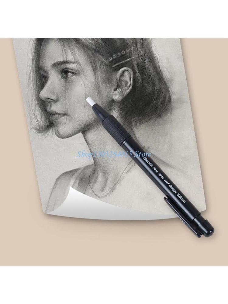 Retractable Eraser Pen Click - R6FF Intrekbare klikken Gumpen 5 vullingen