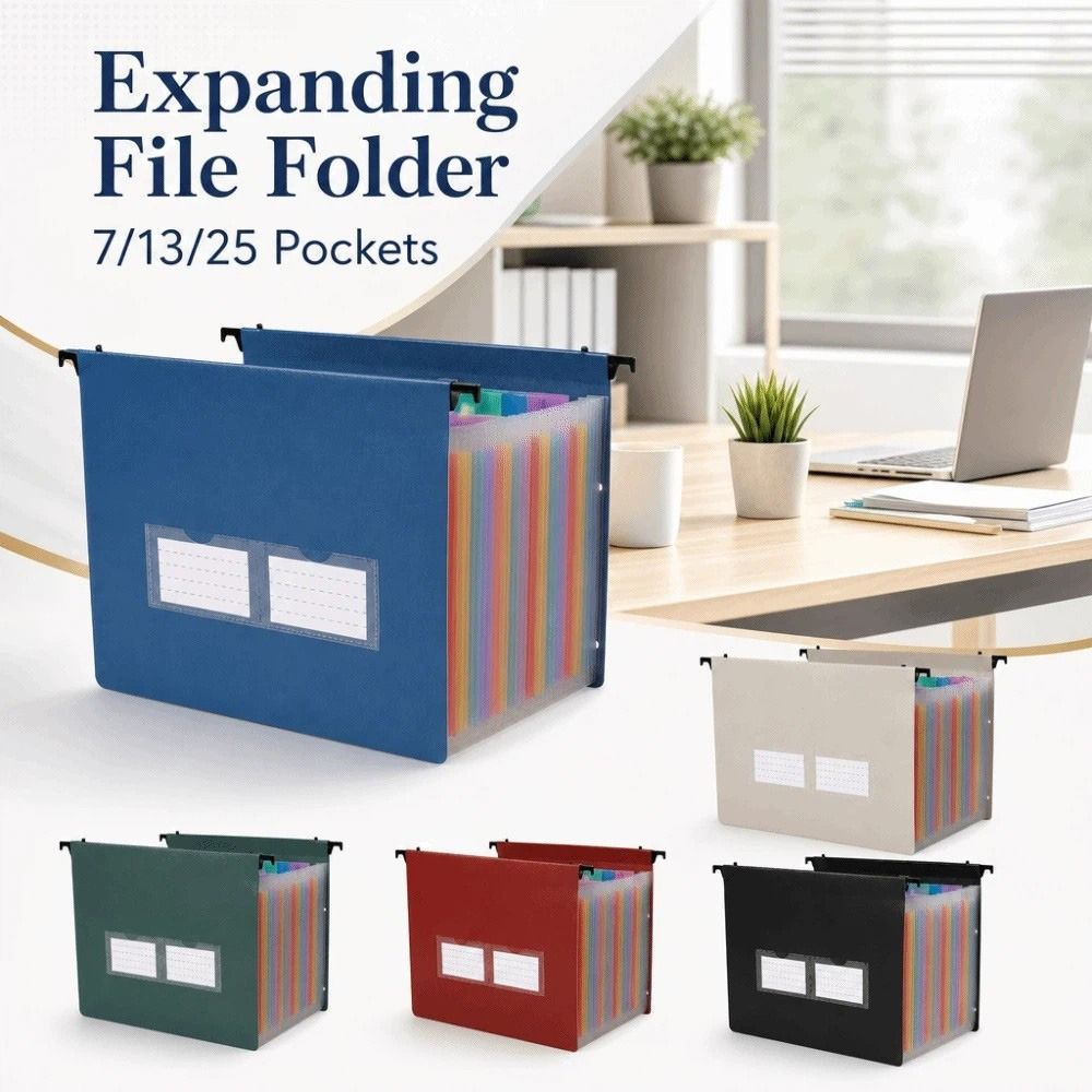 Expandable Accordion File Folder 13 Pockets - 7/13/25 Zakken Uitbreidbare bestandsmap Stofdicht Waterdicht