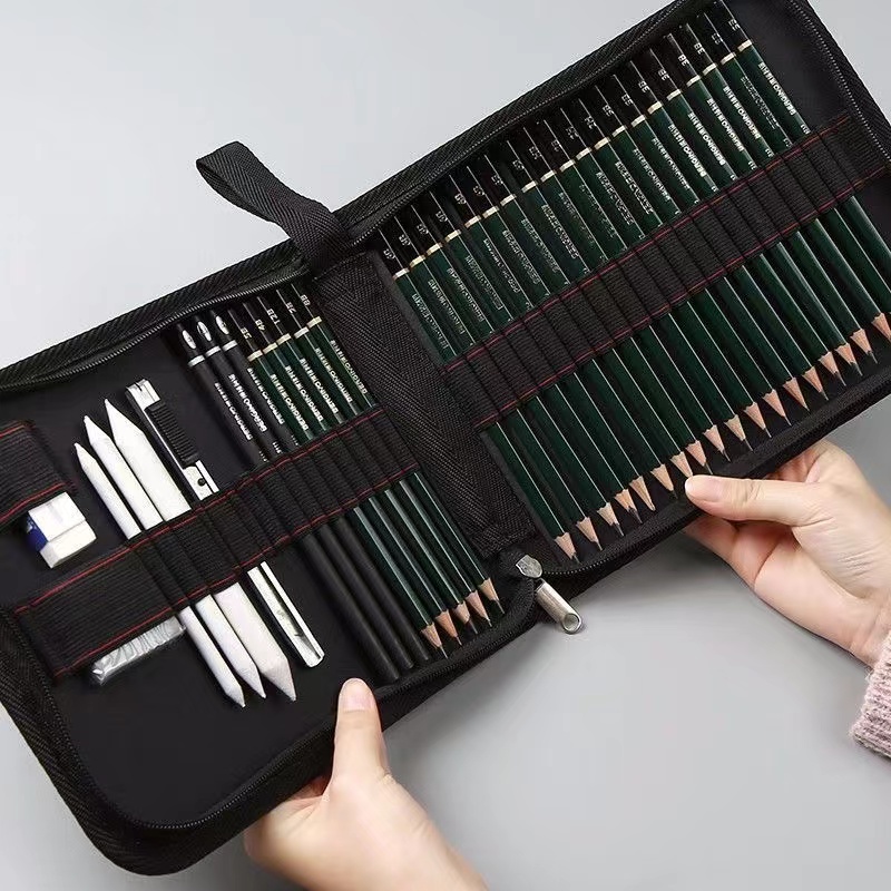Aesthetic Large Pencil Case Pouch - 36/48/72 Etui Schoolbenodigdheden Esthetische Schets Pen