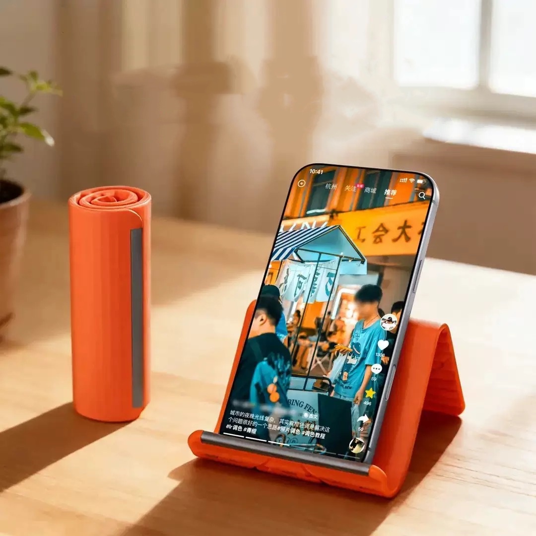 Desk Accessories - Luie draagbare telefoonstandaard Siliconen desktop-tabletlaptophouder Creatieve