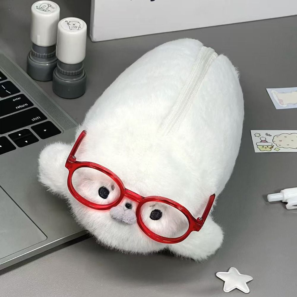 Grappige zeehondpop-etui met h - Aesthetic Large Pencil Case Pouch recensie en prijs