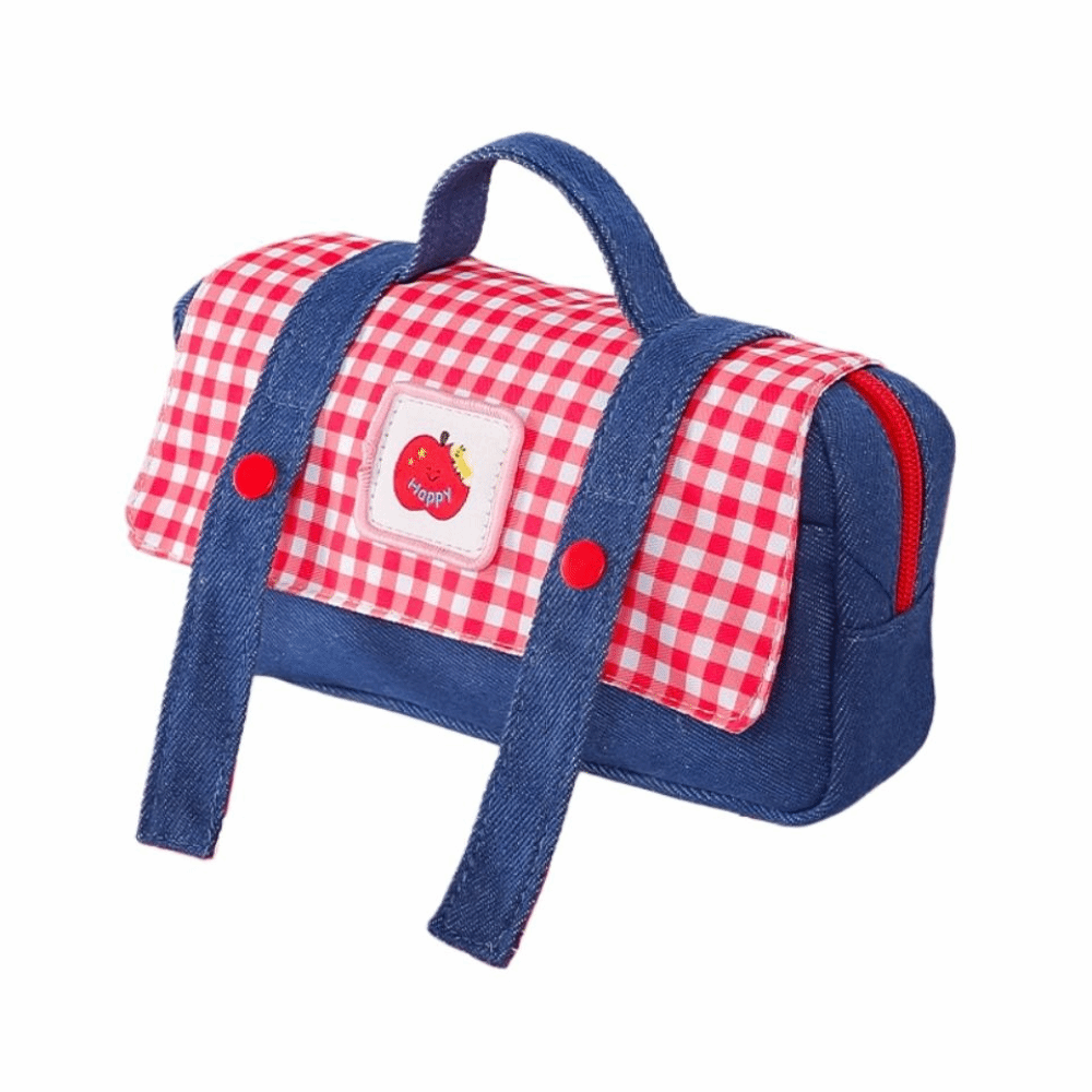 Denim Fruit Cowboy etui met ru - Aesthetic Large Pencil Case Pouch recensie en prijs