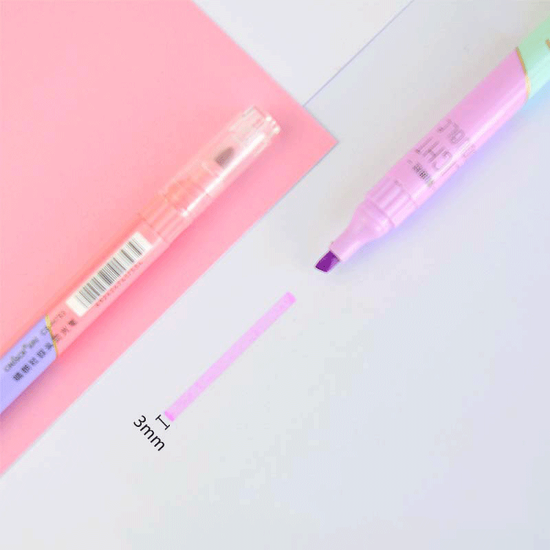 6 Pcs Dubbele Tip Highlighter  - Pastel Highlighter Set Double Ended recensie en prijs