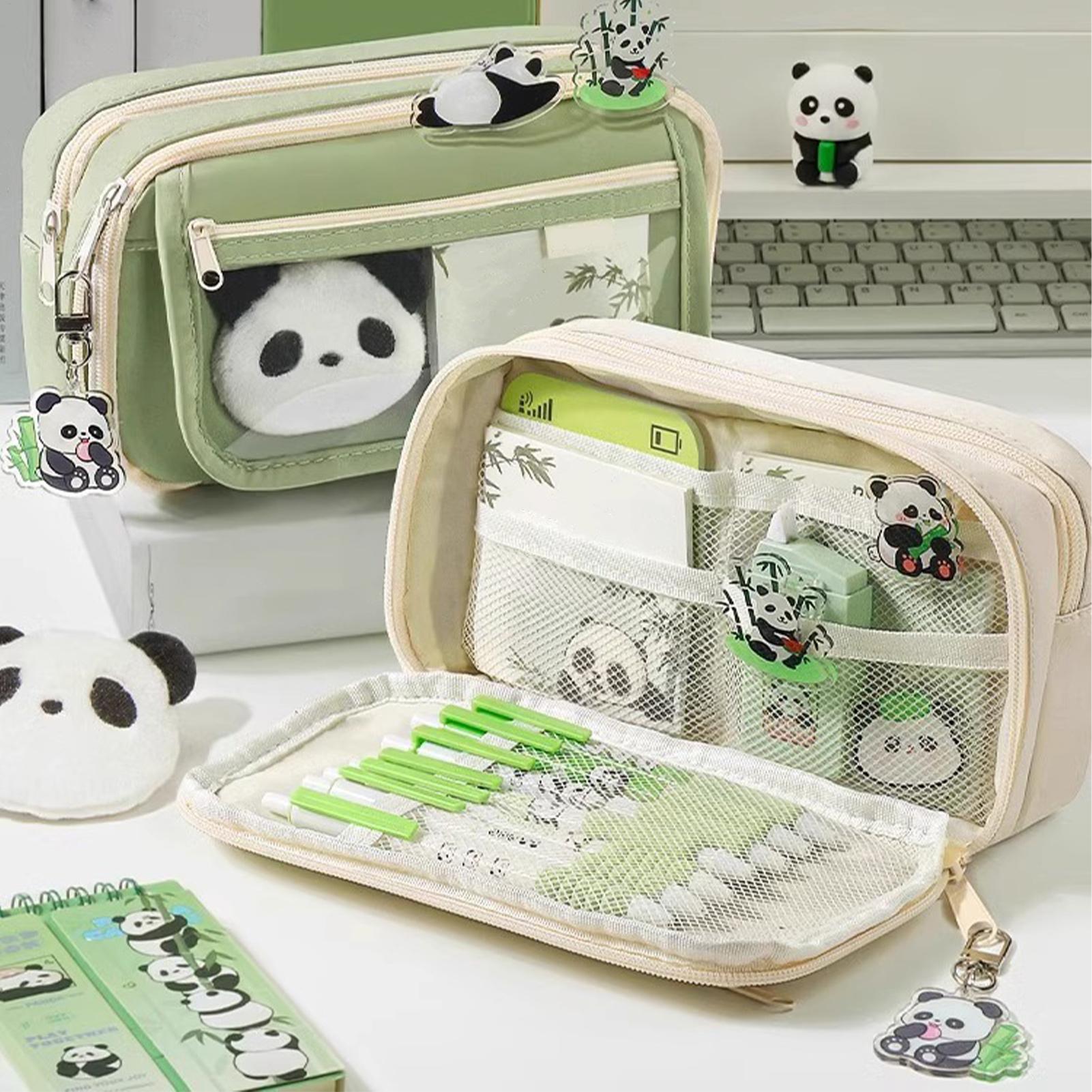 Esthetische etui Panda etui Gr - Aesthetic Large Pencil Case Pouch recensie en prijs