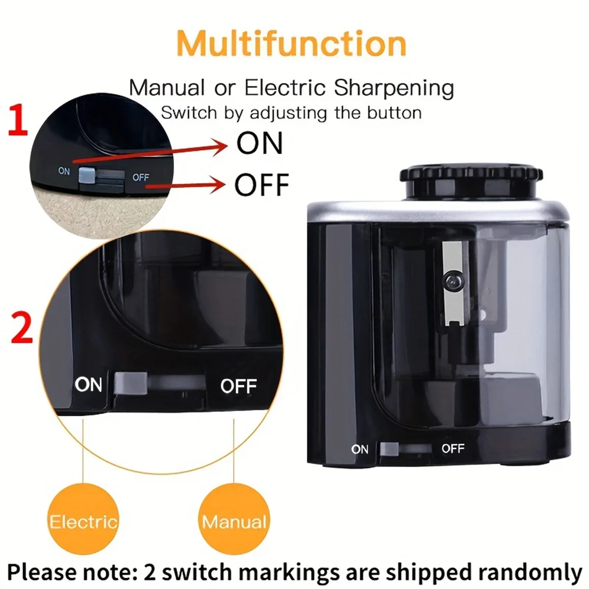 Elektrische puntenslijper Asse - Electric Pencil Sharpener Usb recensie en prijs