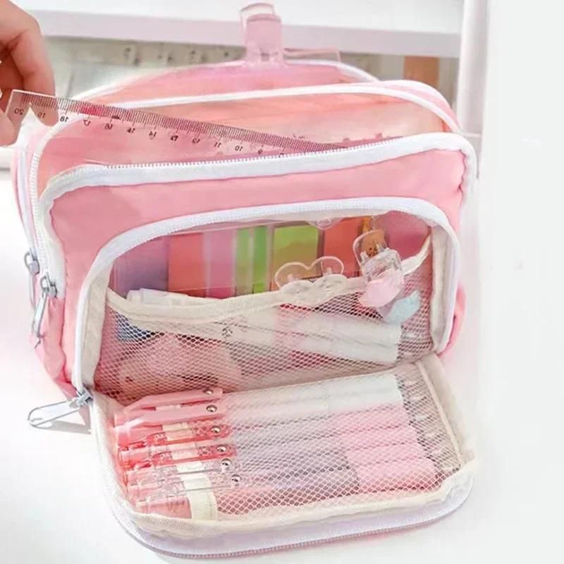 Draagbare esthetische potloodt - Aesthetic Large Pencil Case Pouch recensie en prijs