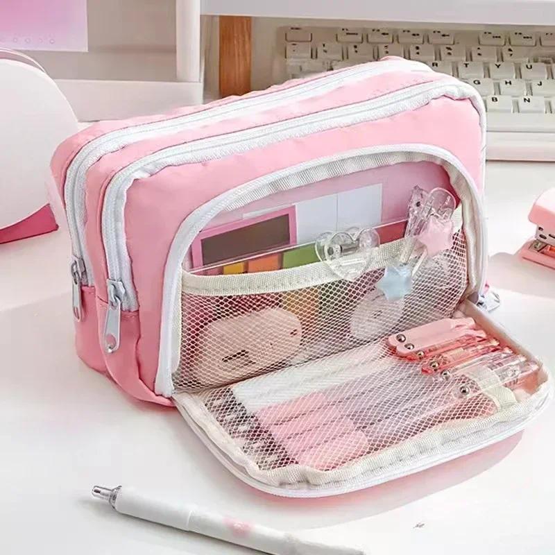 Draagbare esthetische potloodt - Aesthetic Large Pencil Case Pouch recensie en prijs