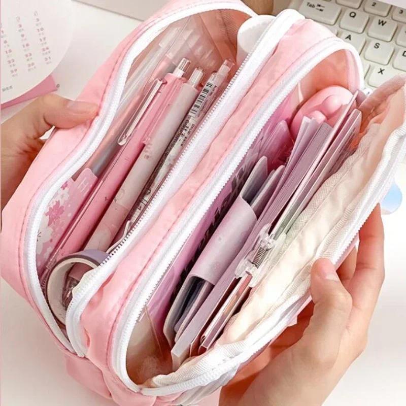 Draagbare esthetische potloodt - Aesthetic Large Pencil Case Pouch recensie en prijs