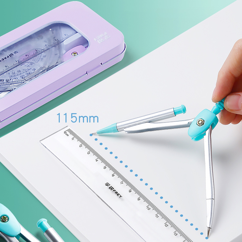 7 STKS RVS Kompas Set Wiskunde - Math Geometry Set With Compass recensie en prijs