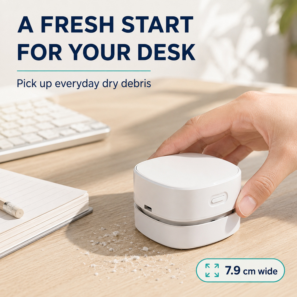 Draagbare, oplaadbare mini-sto - Mini Desktop Vacuum Cleaner For Eraser Dust recensie en prijs