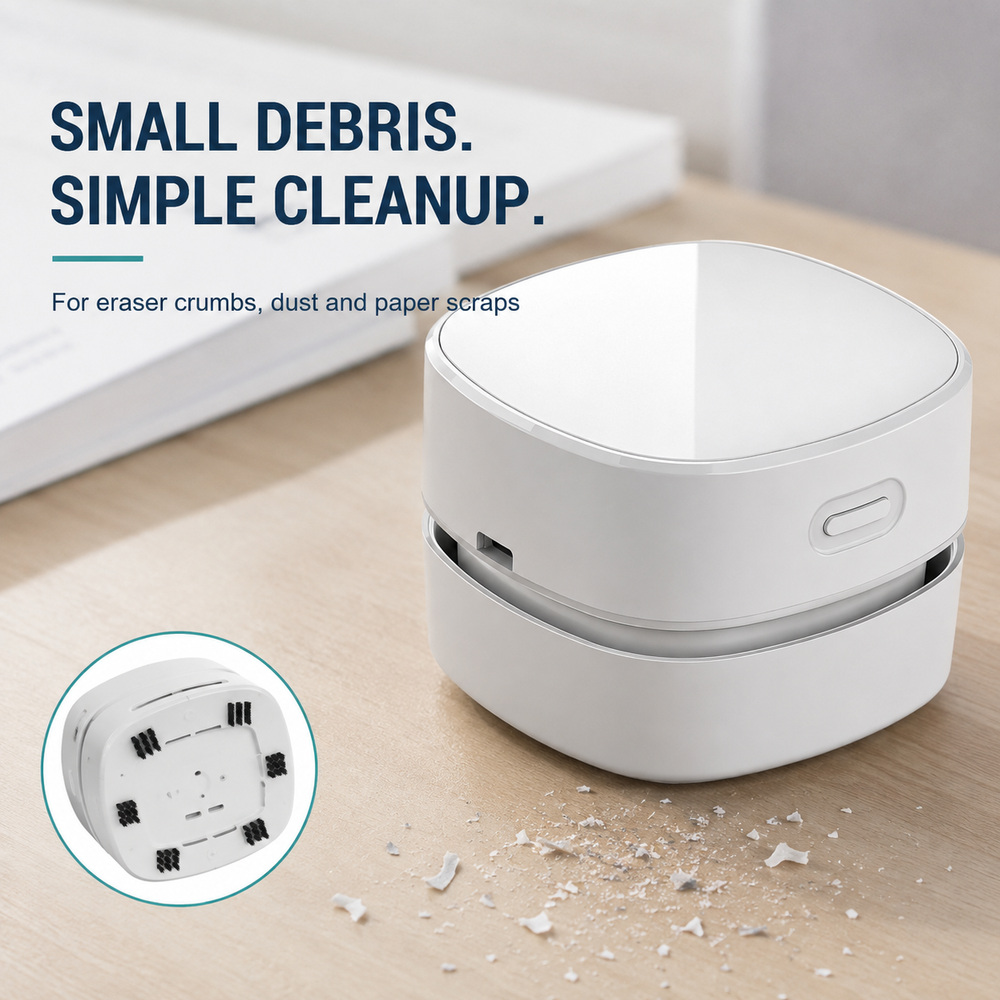 Draagbare, oplaadbare mini-sto - Mini Desktop Vacuum Cleaner For Eraser Dust recensie en prijs