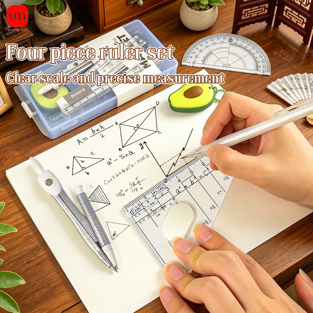 9-in-1 Wiskunde- en meetkunde  - Math Geometry Set With Compass recensie en prijs