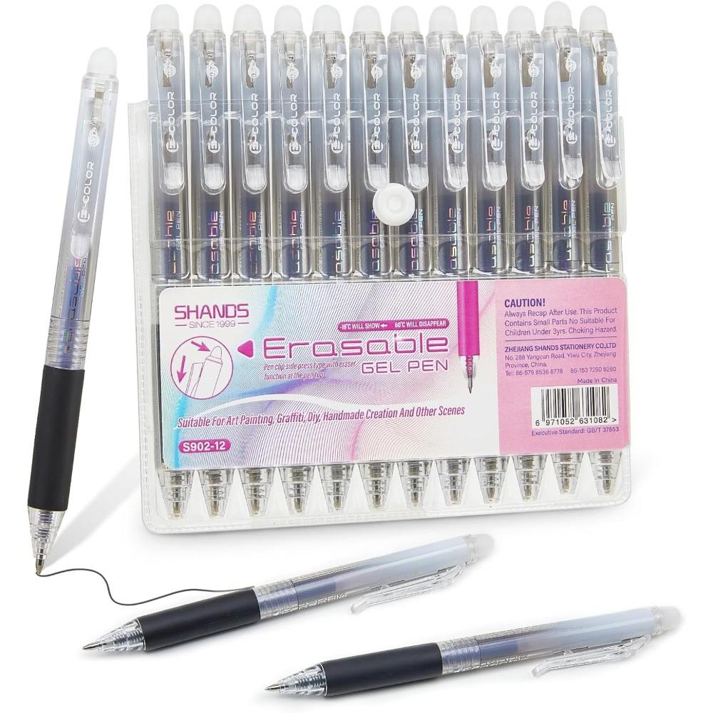 12-pack uitwisbare gelpennen v - Retractable Eraser Pen Click recensie en prijs