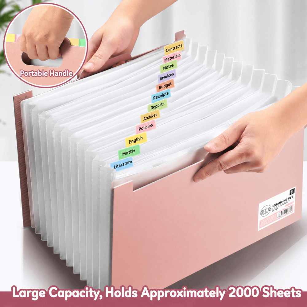 13 zakken Uitbreidbare bestand - Expandable Accordion File Folder 13 Pockets recensie en prijs