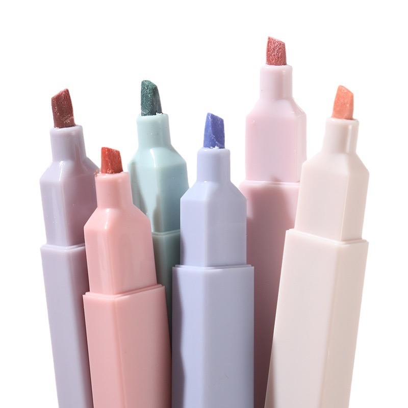 6 stks/set Markeerstiften Set  - Pastel Highlighter Set Double Ended recensie en prijs