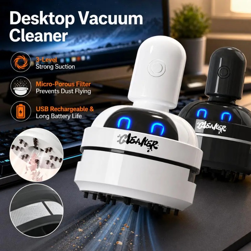 Desktopreiniger Stofzuiger Car - Mini Desktop Vacuum Cleaner For Eraser Dust recensie en prijs