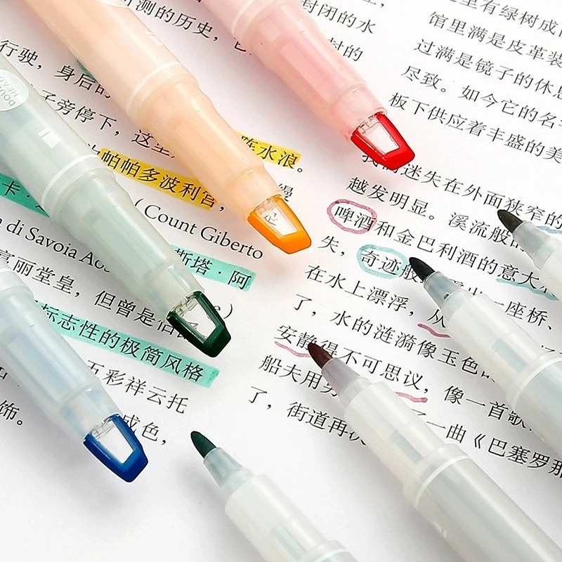 5-25 kleuren/set dubbele uniek - Pastel Highlighter Set Double Ended recensie en prijs